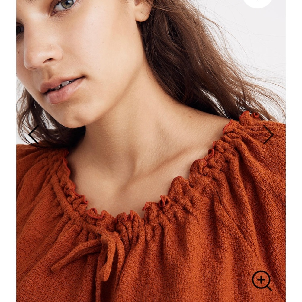 Madewell Texture & Thread Drawstring Top - Picture 4 of 8